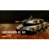 Ferngesteuerter Panzer ASG/IR/Sound 1:24 Deutscher Leopard II A5 RTR 2,4 GHz – Heng Long 3809